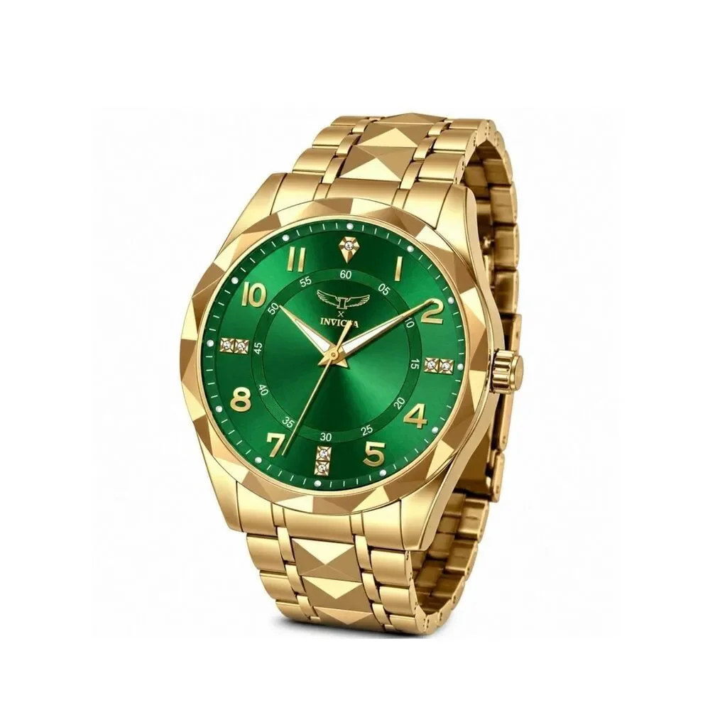 Invicta Gold and Green Men's Dress Watch (69021)